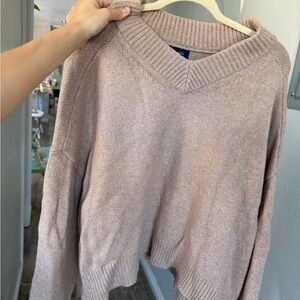 Gap V neck Cozy Beige Sweater